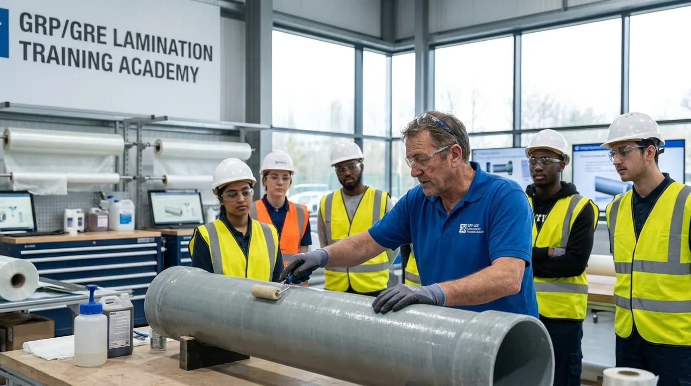 ICTQual Level 3 Award in GRP/GRE Pipe Lamination Techniques